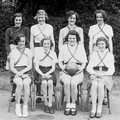 Brenda in the Wilbye netball team (bottom right), A Black and White Life in Concrete, Stuston, Suffolk - 3rd September 1992