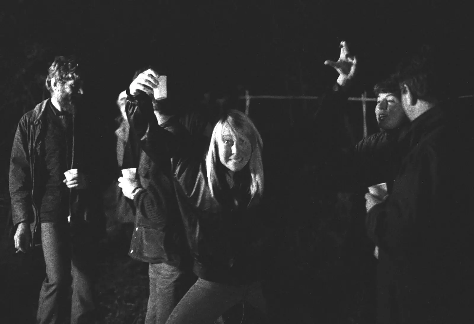 A bit later in the year, it's bonfire night, from A Black and White Life in Concrete, Stuston, Suffolk - 3rd September 1992