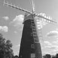 Billingford windmill again, A Black and White Life in Concrete, Stuston, Suffolk - 3rd September 1992