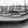 Another tired fishing boat, Blackshore Quay in Black and White, Southwold and Sizewell, Suffolk - 16th September 1992