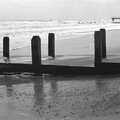Blackshore Quay in Black and White, Southwold and Sizewell, Suffolk - 16th September 1992, Groynes, and the derelict pier