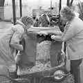 More pressed apple, Cider Making in Black and White, Stuston, Suffolk - 11th October 1992