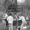 Activity around the press, Cider Making in Black and White, Stuston, Suffolk - 11th October 1992