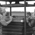 Another cheese frame is added, Cider Making in Black and White, Stuston, Suffolk - 11th October 1992