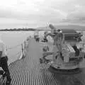 Some dude looks out from the USS Bowfin, A 747 Cockpit, Honolulu and Pearl Harbor, O'ahu, Hawai'i, United States - 20th November 1992