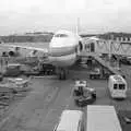 Our Air New Zealand 747 at Honolulu airport, A 747 Cockpit, Honolulu and Pearl Harbor, O'ahu, Hawai'i, United States - 20th November 1992