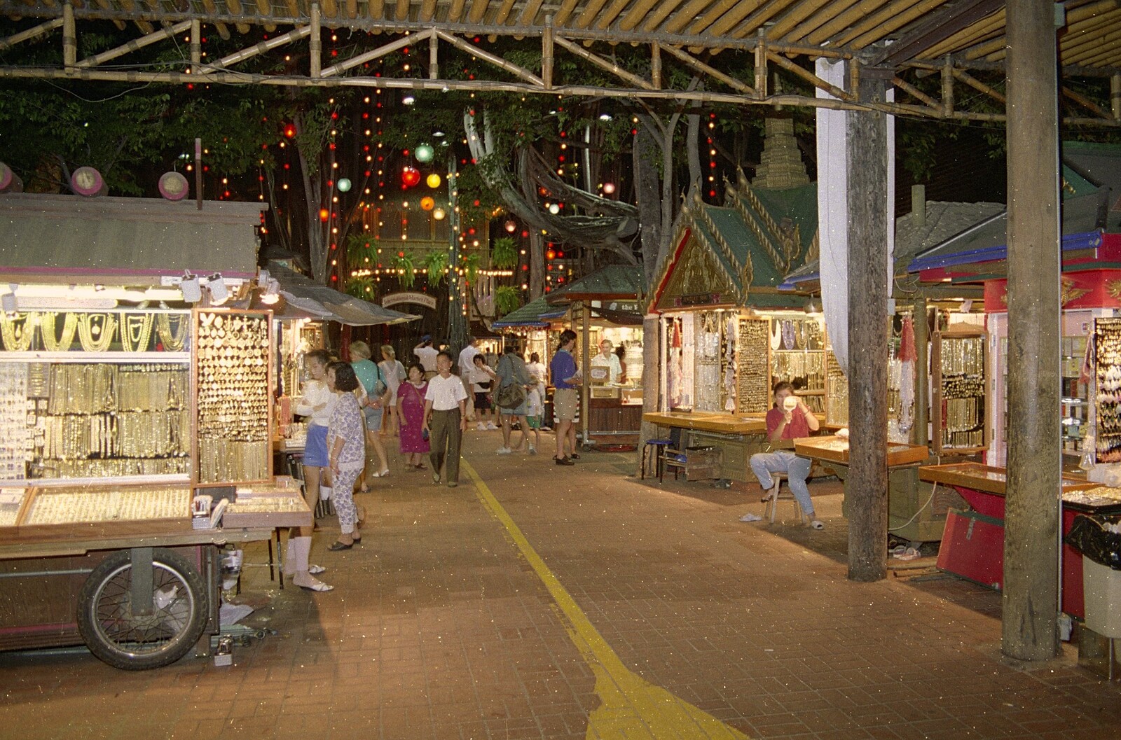 More random stalls in a Honolulu night market from A 747 Cockpit, Honolulu and Pearl Harbor, O'ahu, Hawai'i, United States - 20th November 1992
