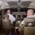 The Old Chap looks back, A 747 Cockpit, Honolulu and Pearl Harbor, O'ahu, Hawai'i, United States - 20th November 1992