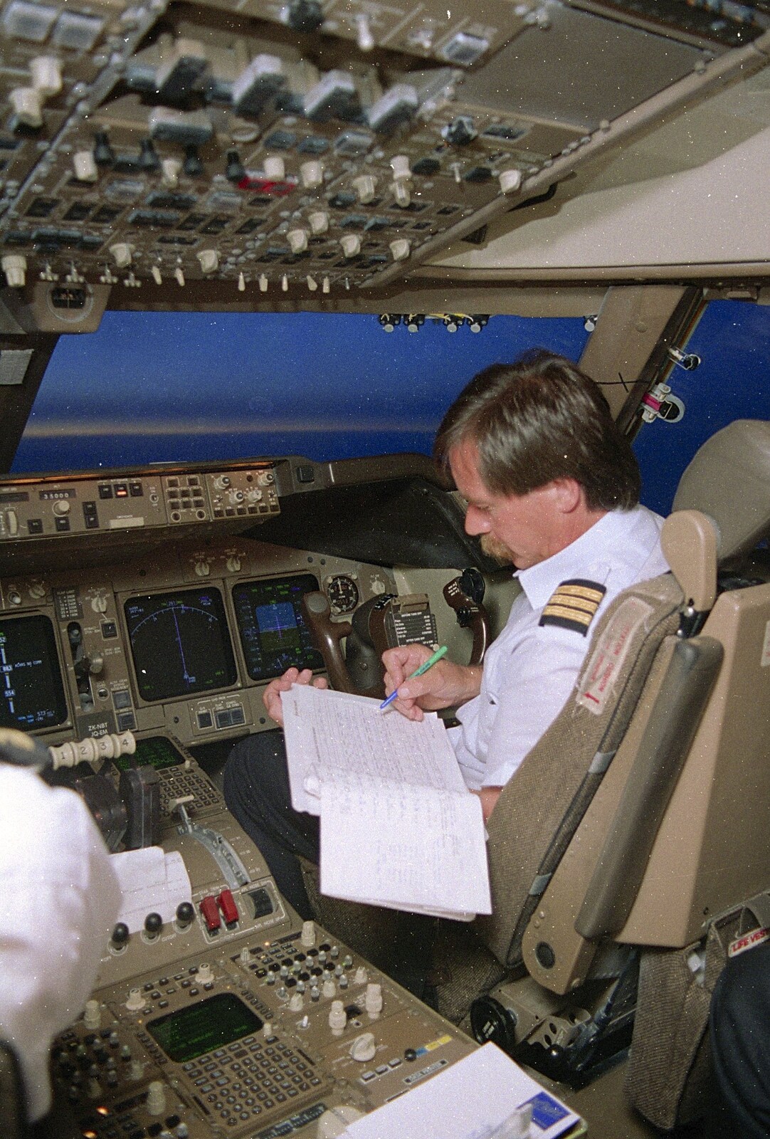 More paperwork from A 747 Cockpit, Honolulu and Pearl Harbor, O'ahu, Hawai'i, United States - 20th November 1992