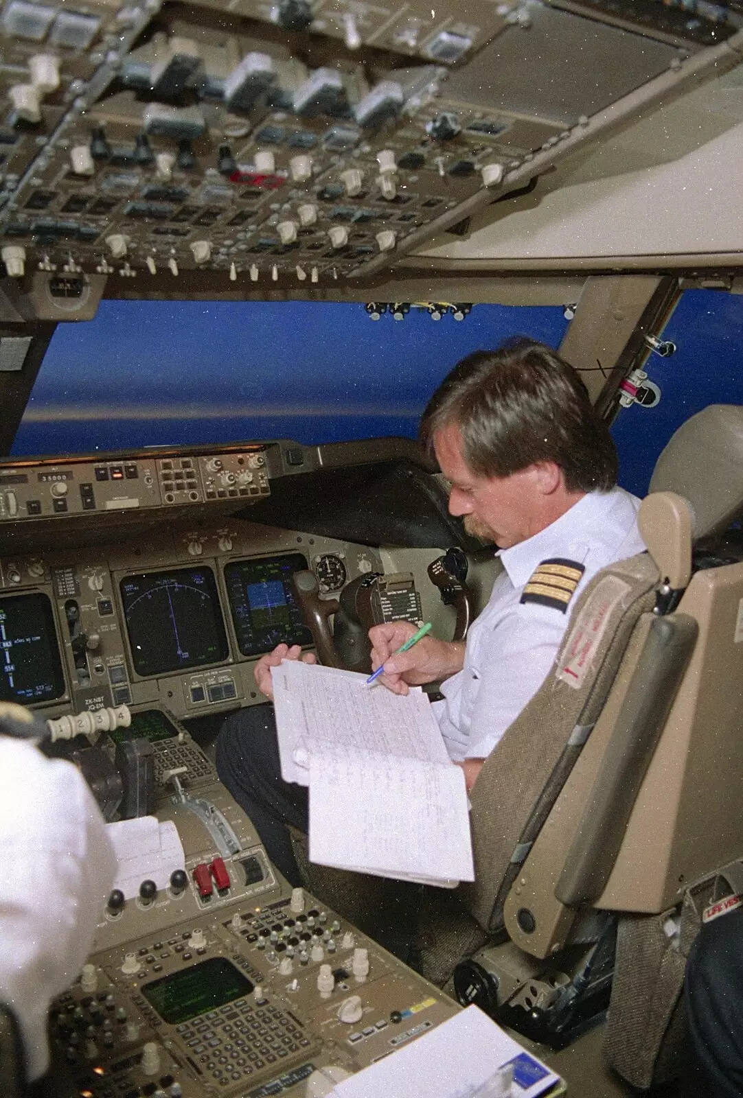 More paperwork, from A 747 Cockpit, Honolulu and Pearl Harbor, O'ahu, Hawai'i, United States - 20th November 1992