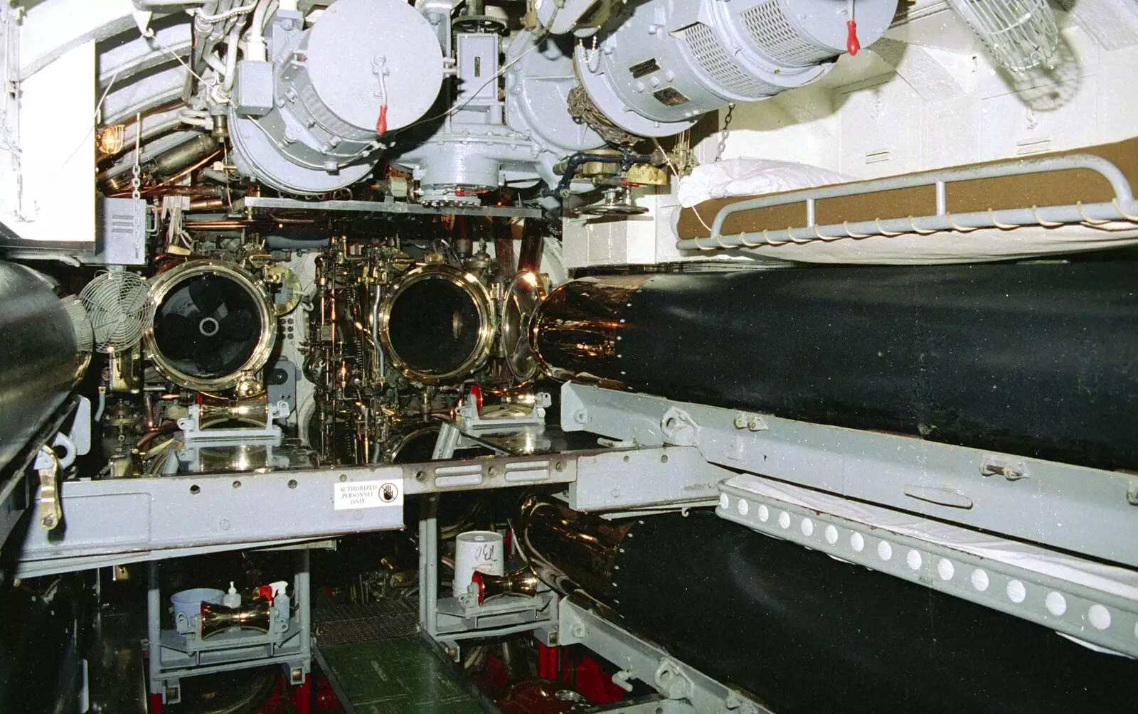 A pair of shiny torpoedoes, from A 747 Cockpit, Honolulu and Pearl Harbor, O'ahu, Hawai'i, United States - 20th November 1992