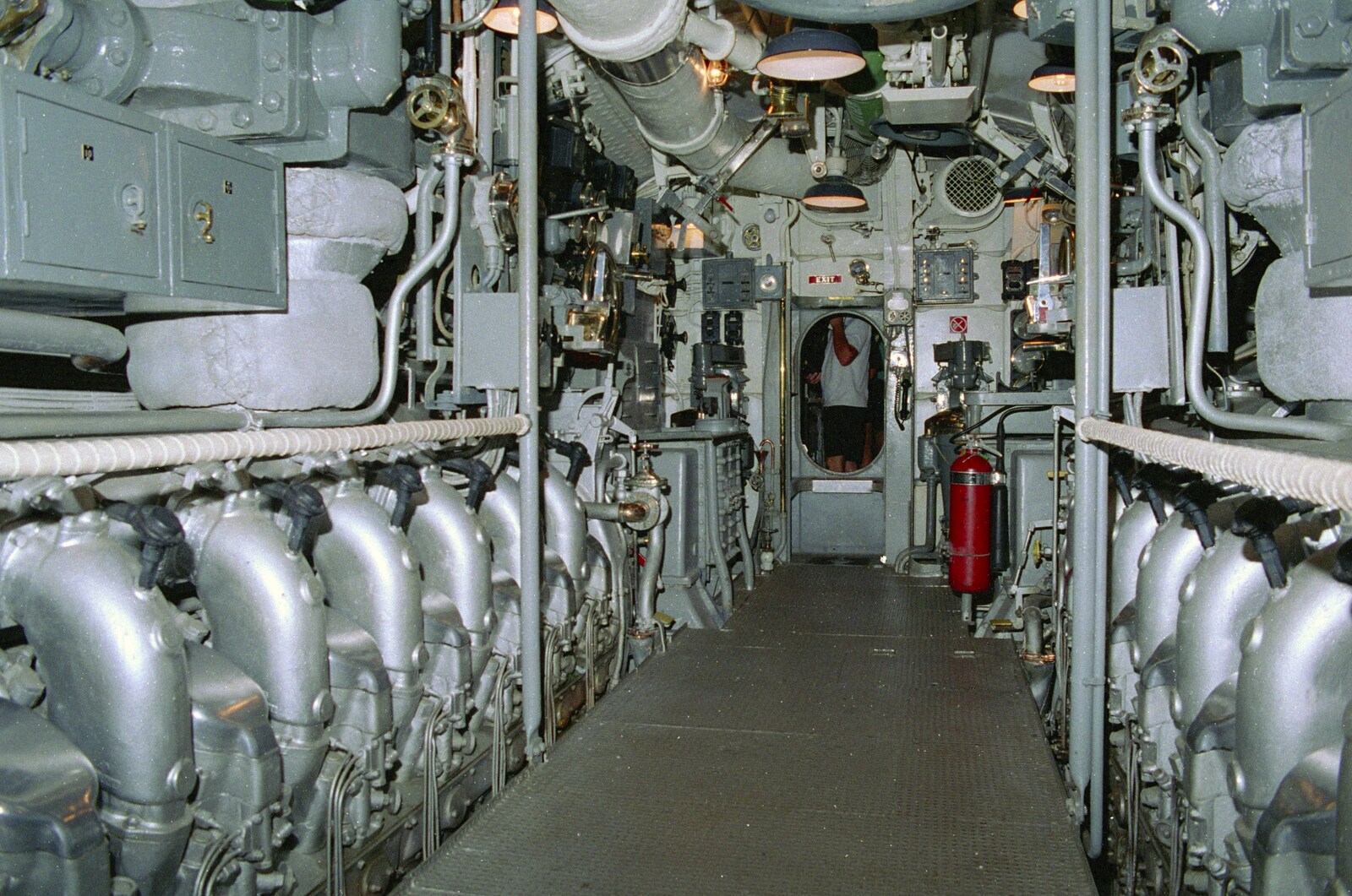 The engine room from A 747 Cockpit, Honolulu and Pearl Harbor, O'ahu, Hawai'i, United States - 20th November 1992