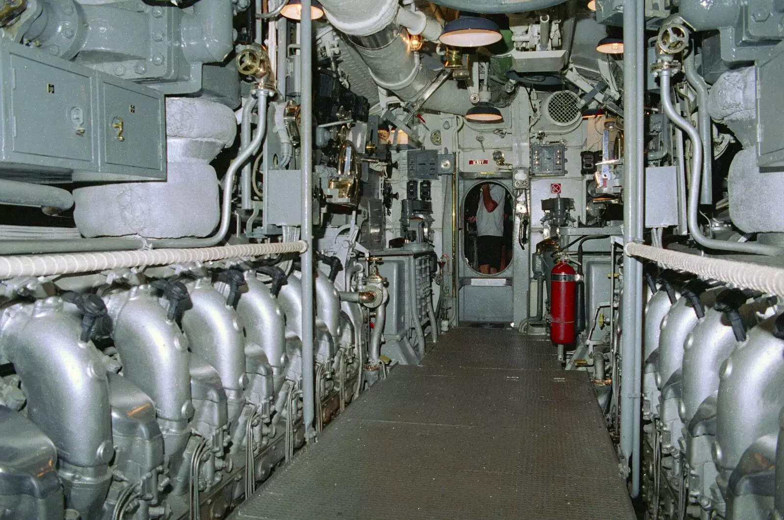 The engine room, from A 747 Cockpit, Honolulu and Pearl Harbor, O'ahu, Hawai'i, United States - 20th November 1992