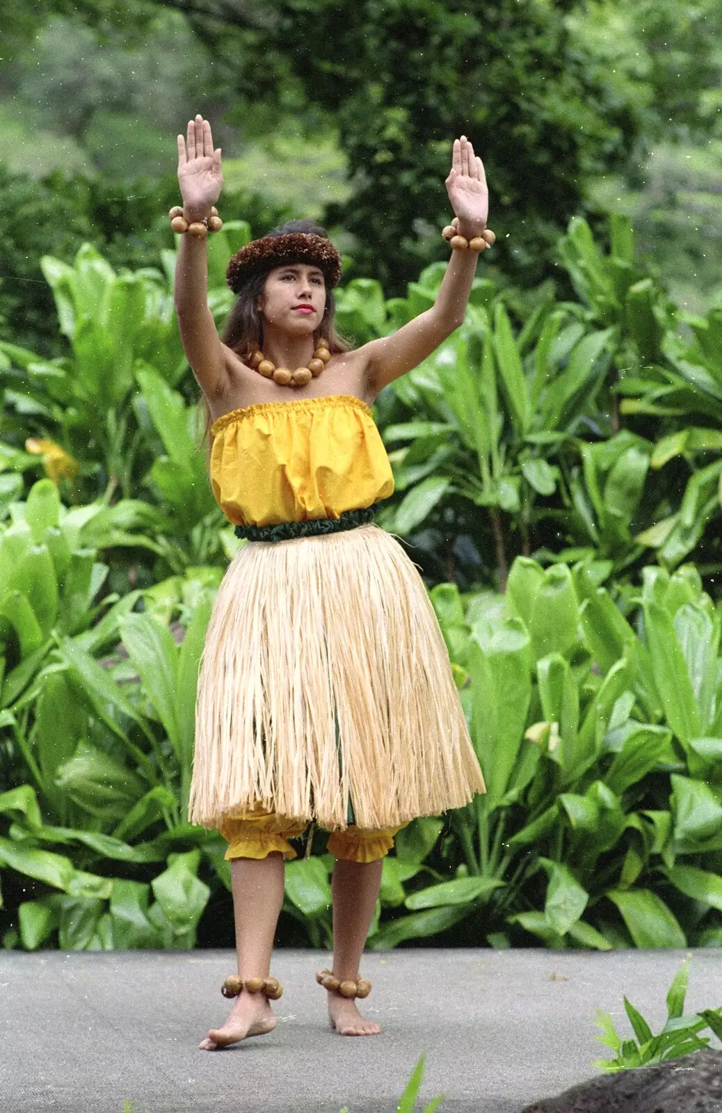 A Hula dancer, from A 747 Cockpit, Honolulu and Pearl Harbor, O'ahu, Hawai'i, United States - 20th November 1992