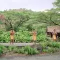 Some sort of ceremony with wooden staves, A 747 Cockpit, Honolulu and Pearl Harbor, O'ahu, Hawai'i, United States - 20th November 1992