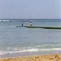 Some boys fish off the pier, A 747 Cockpit, Honolulu and Pearl Harbor, O'ahu, Hawai'i, United States - 20th November 1992