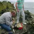 The boys do a spot of fishing, Ferry Landing, Whitianga, New Zealand - 23rd November 1992