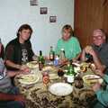 A family gathering around the table at the Motel, Ferry Landing, Whitianga, New Zealand - 23rd November 1992