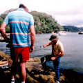 Clive and Dad do some fishing