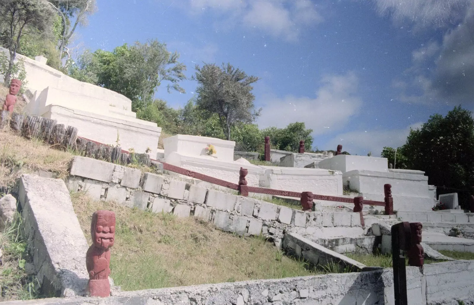 A Maori cemetery, from A Road-trip Through Rotorua to Palmerston, North Island, New Zealand - 27th November 1992