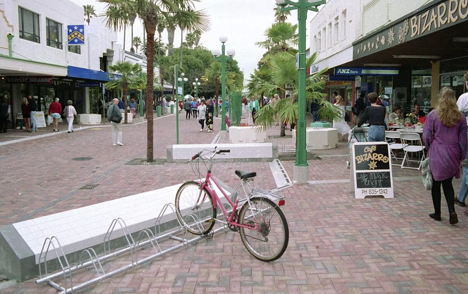 A lone bike in Napier, from A Road-trip Through Rotorua to Palmerston, North Island, New Zealand - 27th November 1992