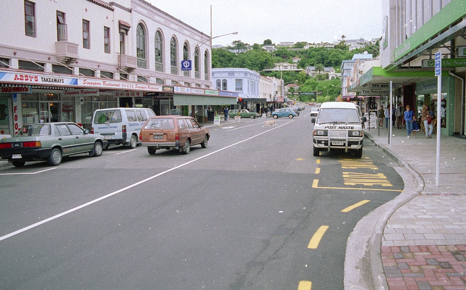 Napier High Street from A Road-trip Through Rotorua to Palmerston, North Island, New Zealand - 27th November 1992