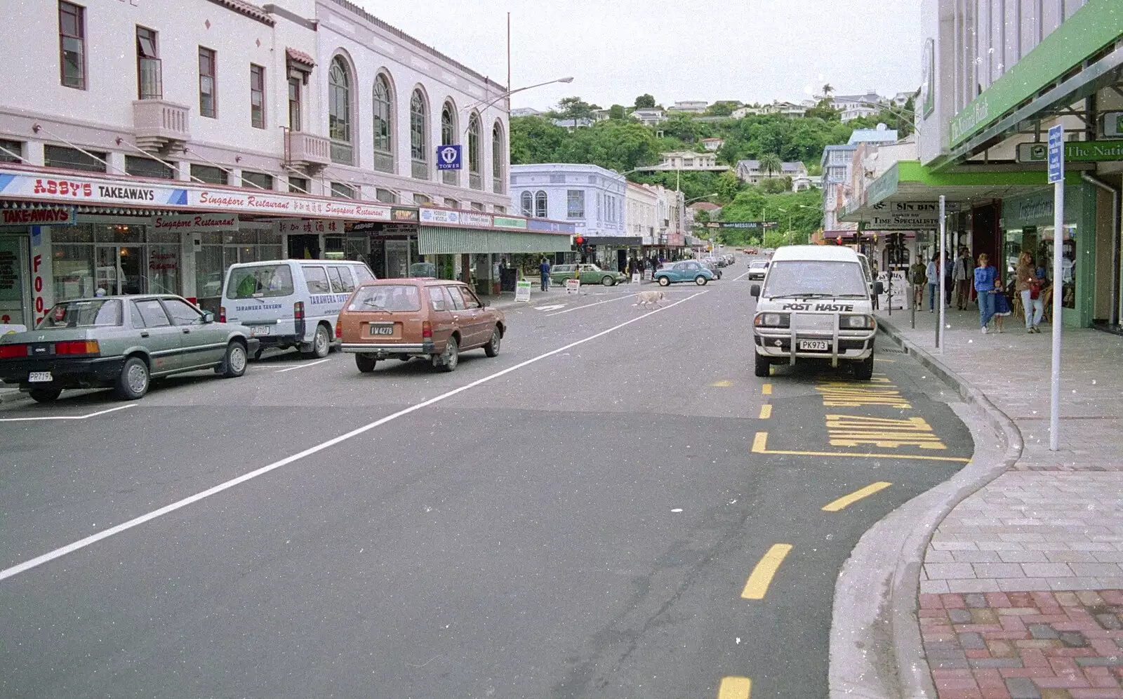 Napier High Street, from A Road-trip Through Rotorua to Palmerston, North Island, New Zealand - 27th November 1992