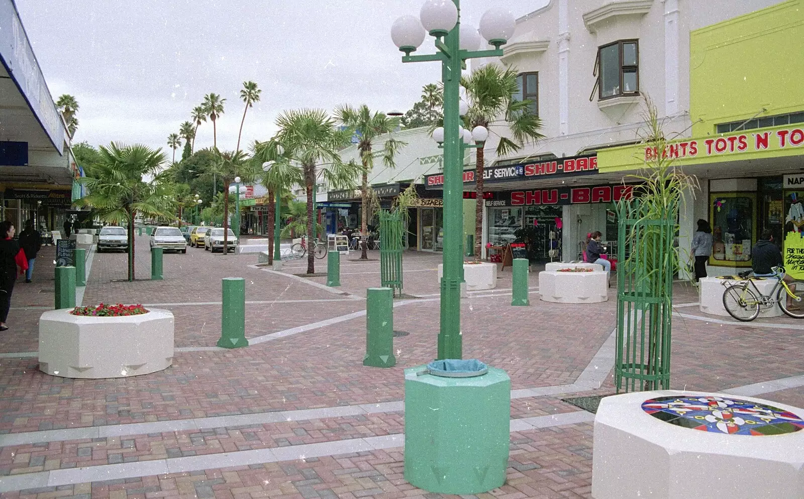 A pedestrian zone in Napier, from A Road-trip Through Rotorua to Palmerston, North Island, New Zealand - 27th November 1992