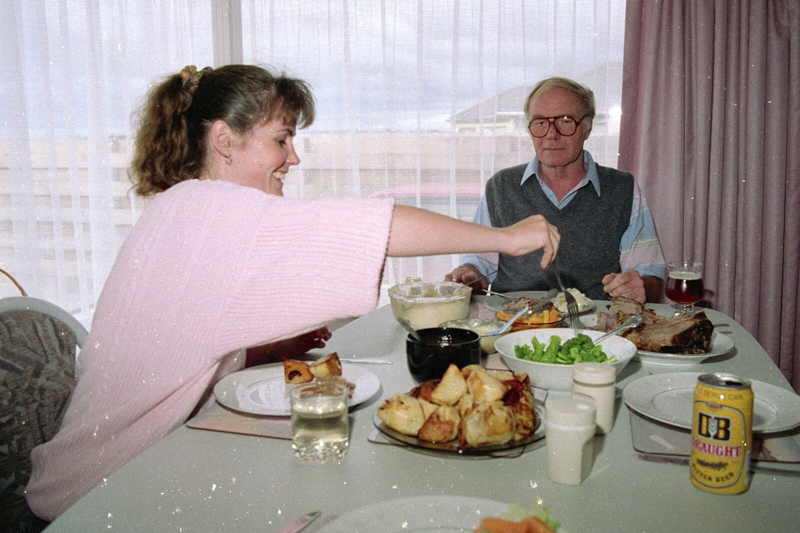 It's time for roast dinner at Christine's from A Road-trip Through Rotorua to Palmerston, North Island, New Zealand - 27th November 1992