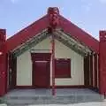 Another Maori building with Pouwhenua , A Road-trip Through Rotorua to Palmerston, North Island, New Zealand - 27th November 1992