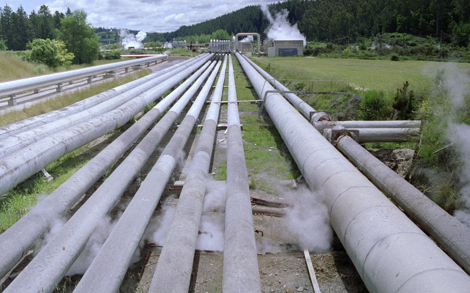 A Geothermal energy plant from A Road-trip Through Rotorua to Palmerston, North Island, New Zealand - 27th November 1992