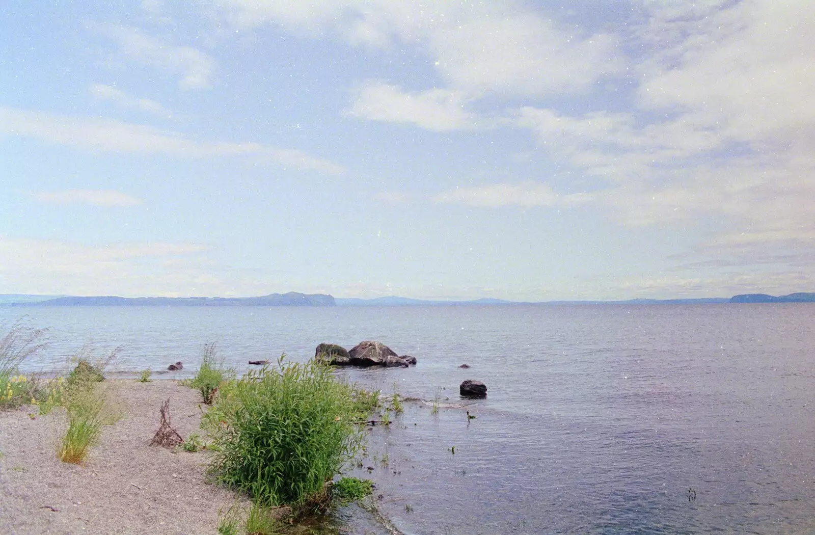 On the shores of Lake Taupo, from A Road-trip Through Rotorua to Palmerston, North Island, New Zealand - 27th November 1992