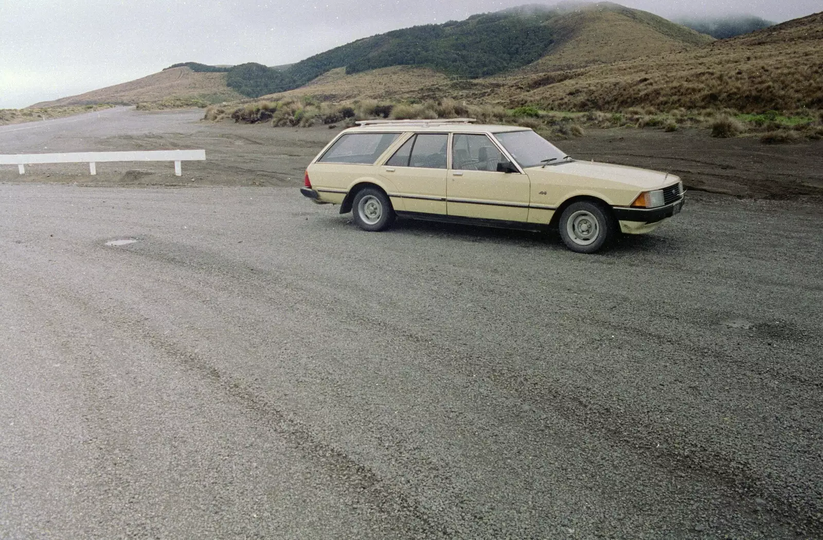 The Ford Falcon up in the desert, from A Road-trip Through Rotorua to Palmerston, North Island, New Zealand - 27th November 1992