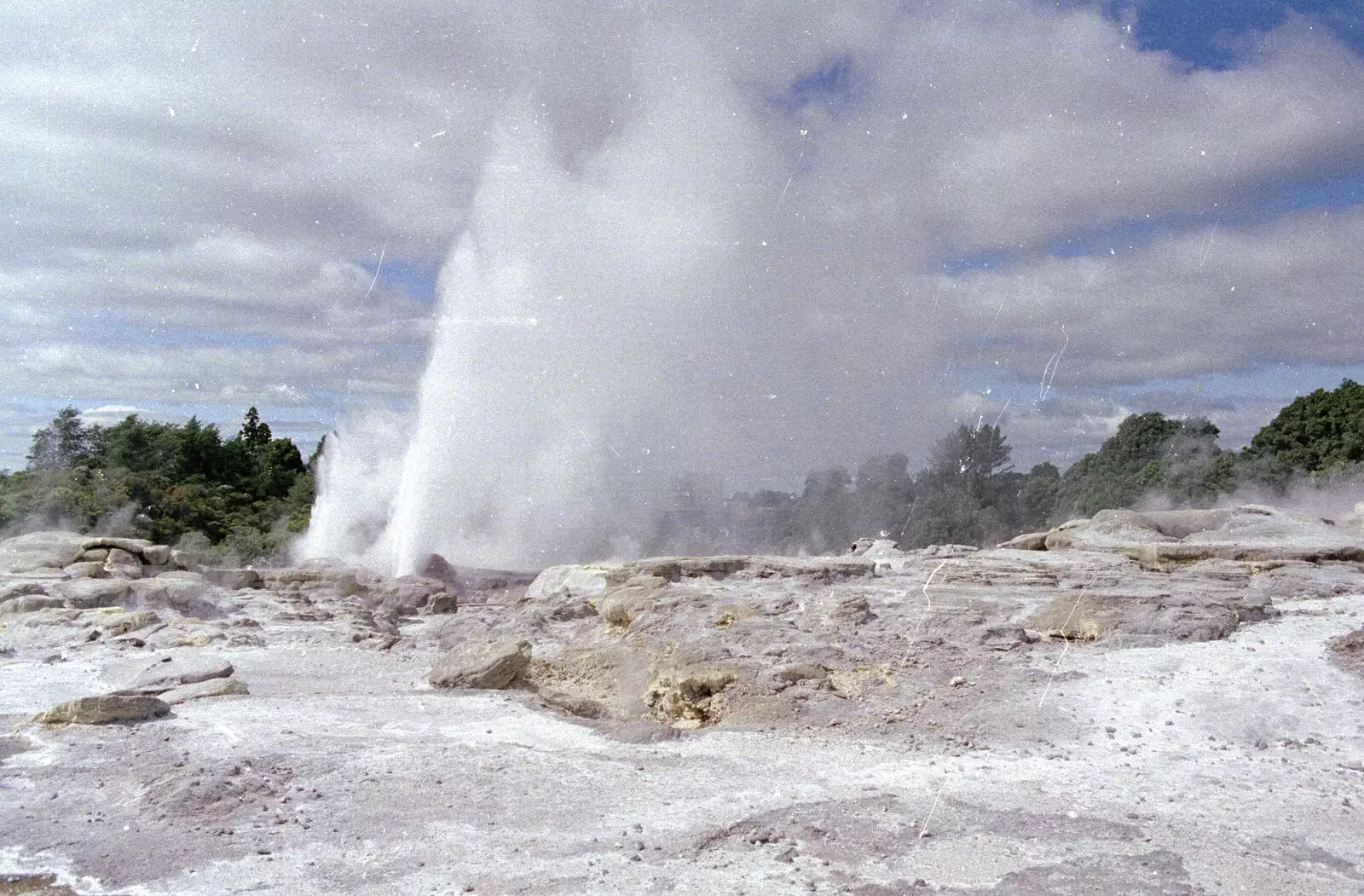 Another view of the geyser at Rotorua, from A Road-trip Through Rotorua to Palmerston, North Island, New Zealand - 27th November 1992