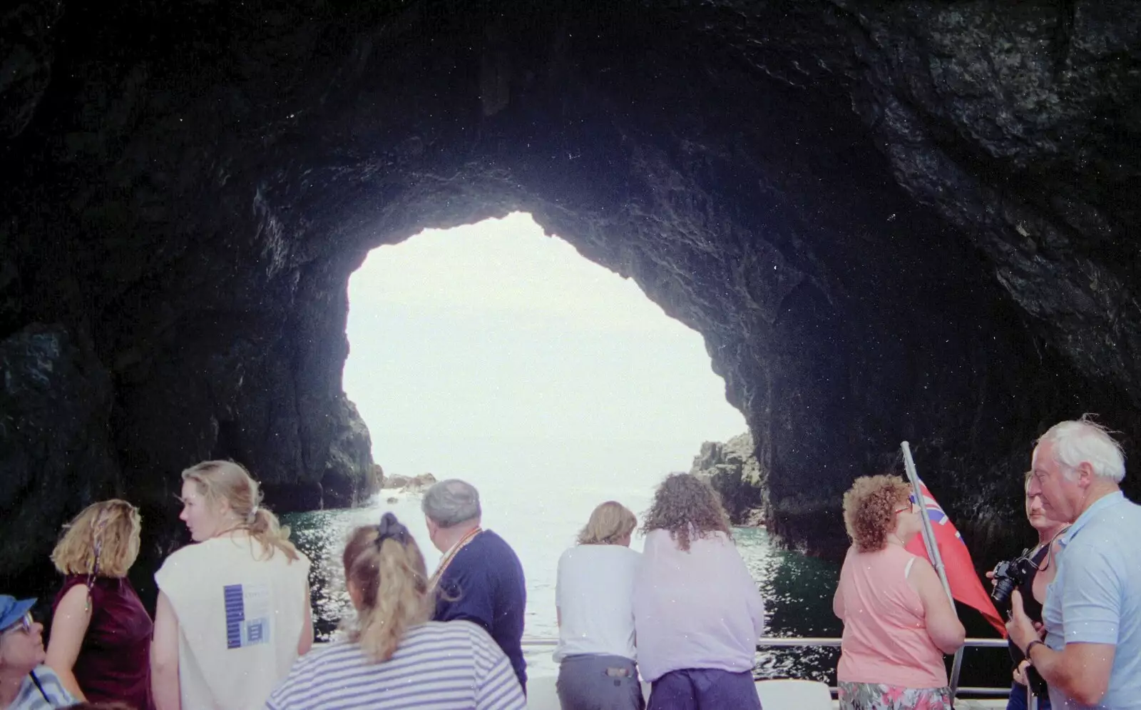 The boat takes us through the sea door, from The Bay Of Islands, New Zealand - 29th November 1992