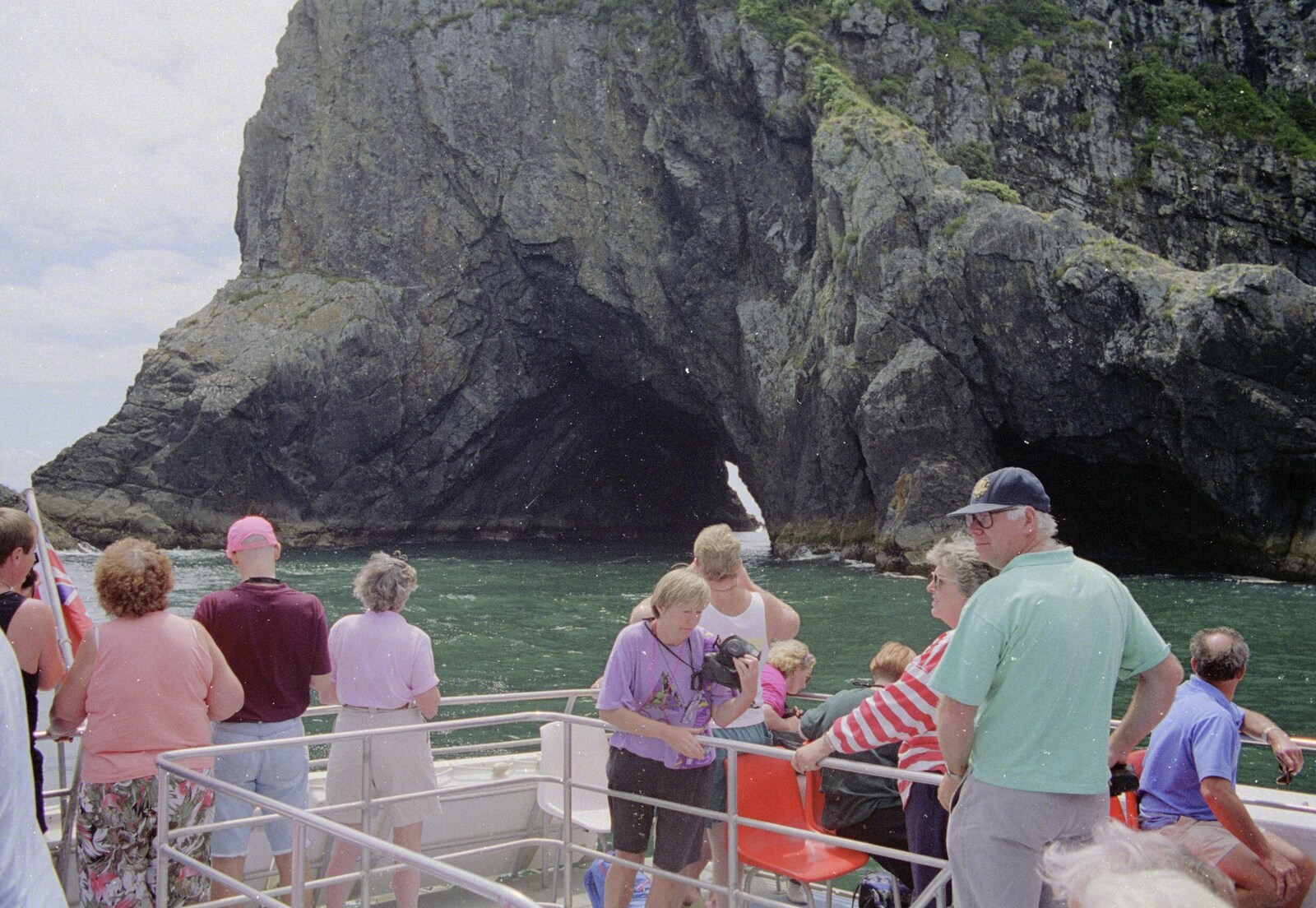 Tourists on a boat trip from The Bay Of Islands, New Zealand - 29th November 1992