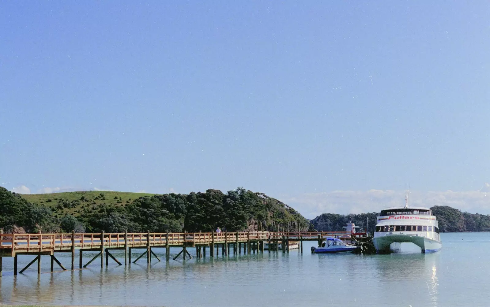 Our boat trip ride awaits, from The Bay Of Islands, New Zealand - 29th November 1992