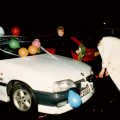 The car is prepared, Anna and Chris's Wedding, Southampton - December 1992