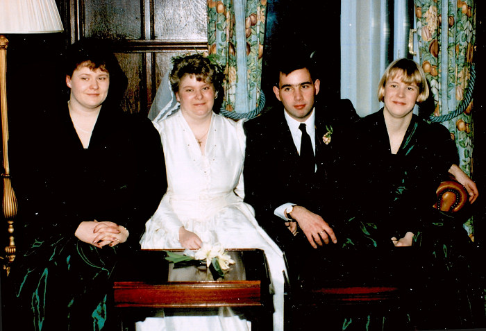 Family portraits from Anna and Chris's Wedding, Southampton - December 1992