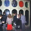 There's a curious clock in Chaplefield Gardens, Clays Does Bruges, Belgium - 19th December 1992