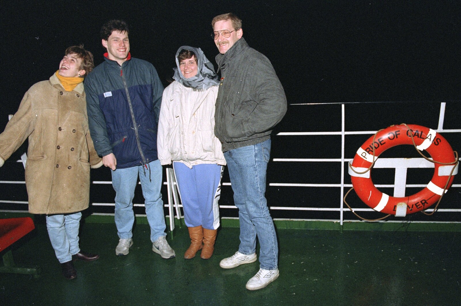 On the Pride of Calais from Clays Does Bruges, Belgium - 19th December 1992