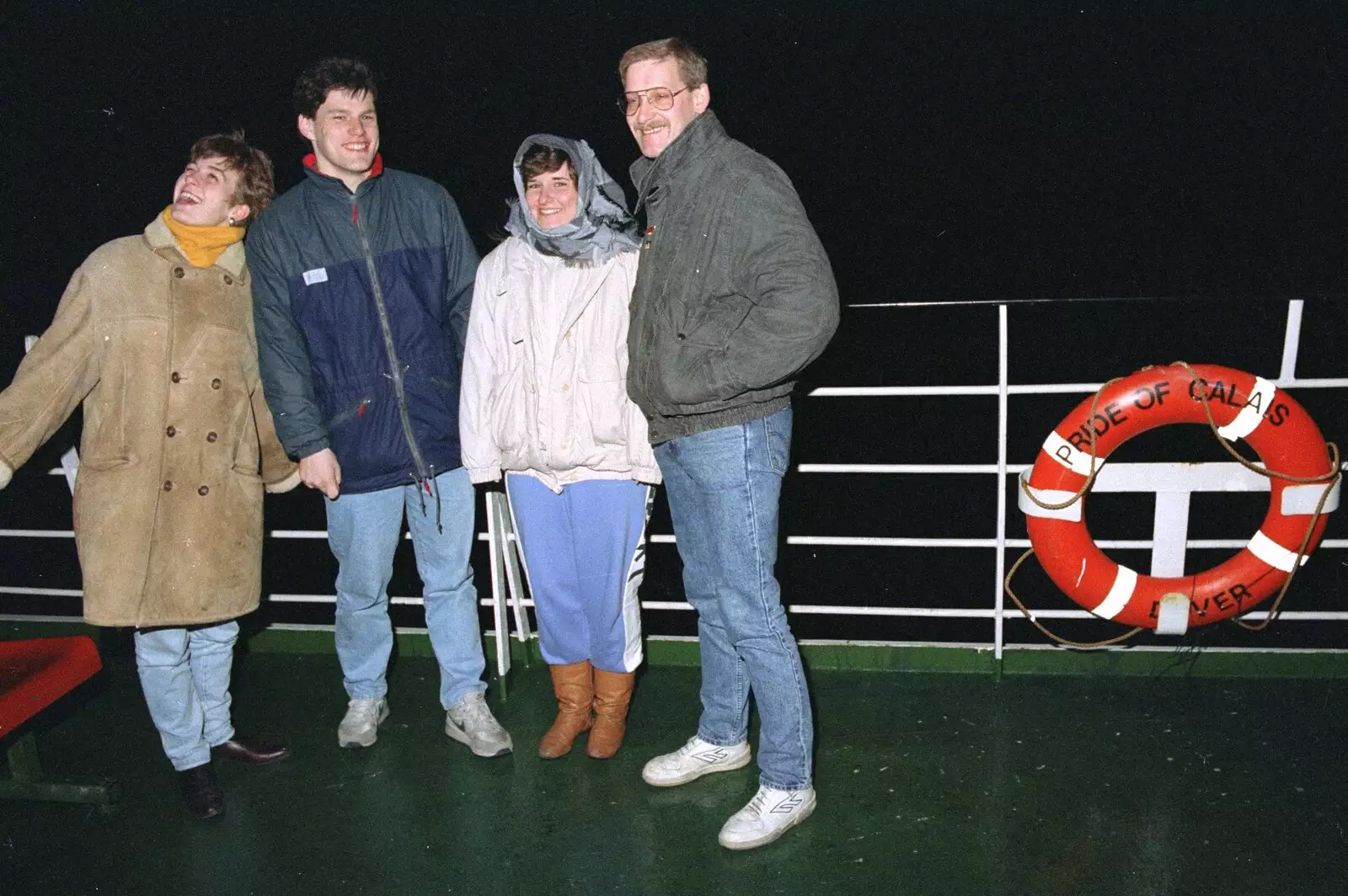 On the Pride of Calais, from Clays Does Bruges, Belgium - 19th December 1992