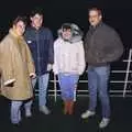 The windy deck of the Pride of Calais ferry, Clays Does Bruges, Belgium - 19th December 1992