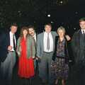 Geoff, Monique, Keith, David, Linda and Nosher, Clays Does Bruges, Belgium - 19th December 1992