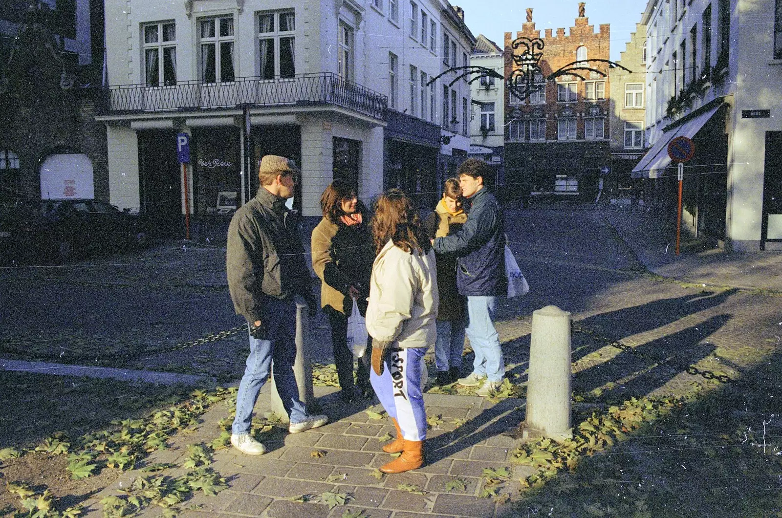 Waiting around, from Clays Does Bruges, Belgium - 19th December 1992