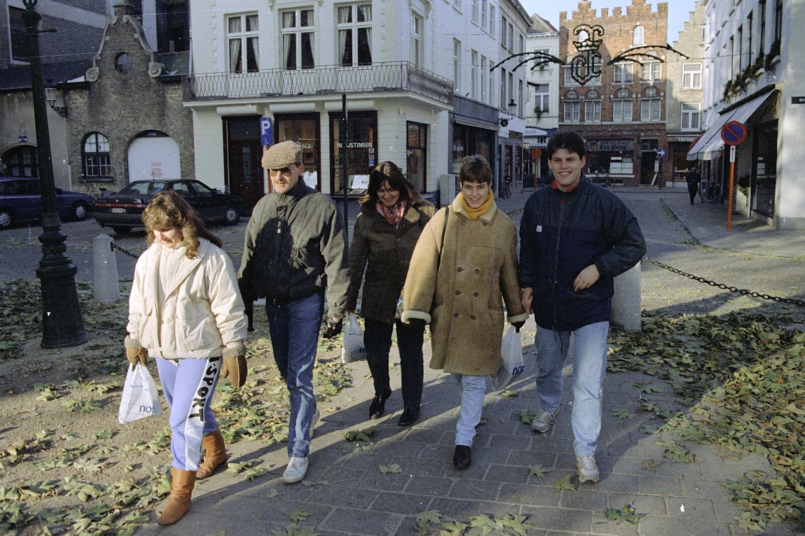 Strolling around Bruges from Clays Does Bruges, Belgium - 19th December 1992