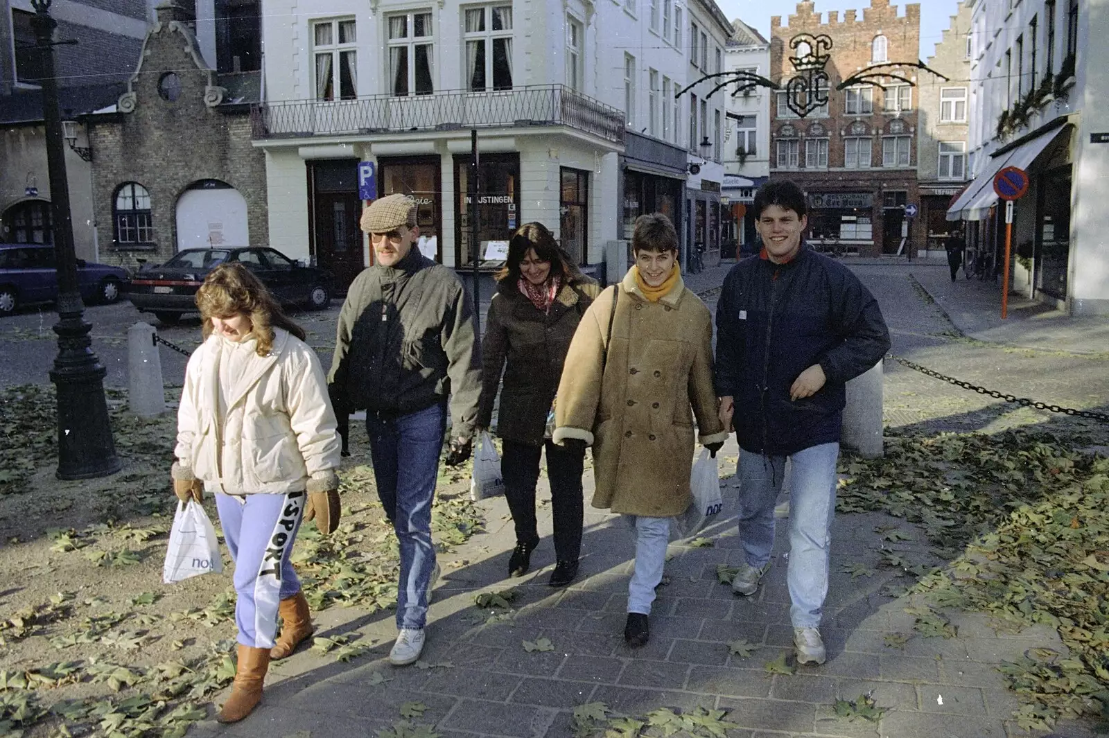 Strolling around Bruges, from Clays Does Bruges, Belgium - 19th December 1992