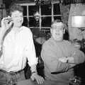 Trevor and Tony, New Year's Eve at the Swan Inn, Brome, Suffolk - 31st December 1992