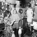 Lorraine looks over, New Year's Eve at the Swan Inn, Brome, Suffolk - 31st December 1992
