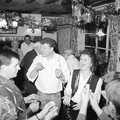 Party poppers are pulled, New Year's Eve at the Swan Inn, Brome, Suffolk - 31st December 1992